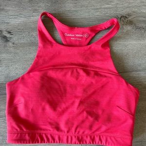 Outdoor voices red crop bra XS